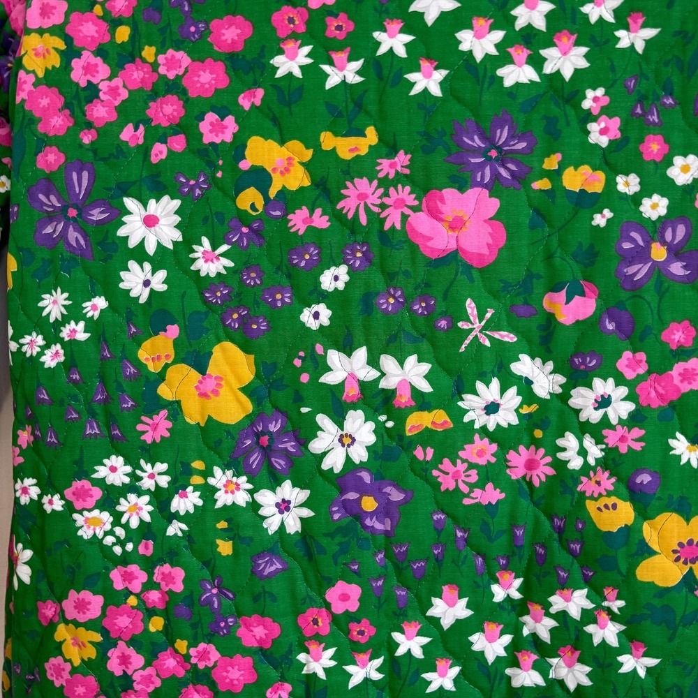 Rosemary Long New Perspective Womens Vintage Floral Quilted Kaftan MuuMuu Size S - Picture 7 of 9